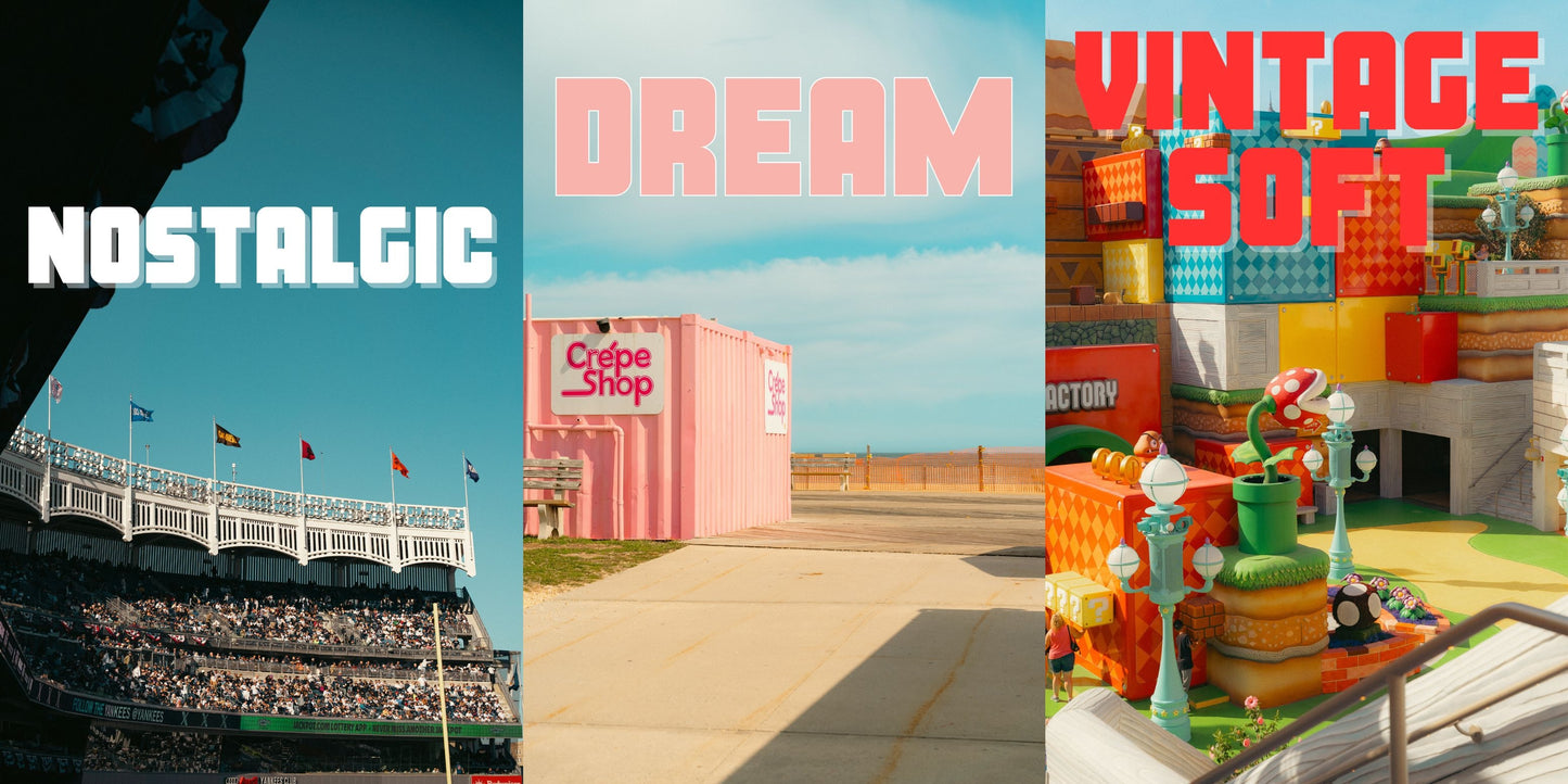 PRESETS BUNDLE: NOSTALGIC, DREAM and VINTAGE SOFT - Premium Lightroom Presets