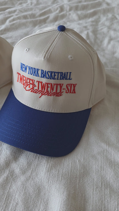 "2026 Champions - New York Basketball" Snapback