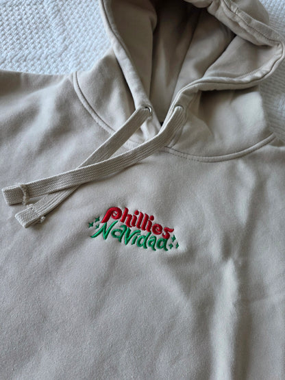 "Phillies Navidad" Premium Embroidered Hoodie