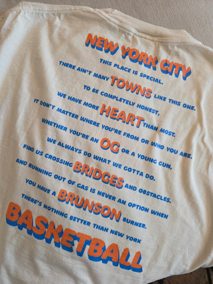 "A Letter for New York Basketball"
